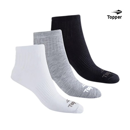 Topper Pack X3 Caña Baja Mns (39 - 44)