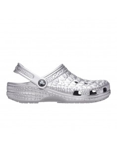 Classic Metallic Crocskin Clog