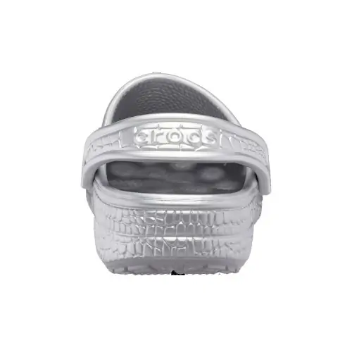 Classic Metallic Crocskin Clog