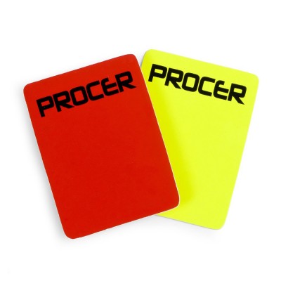 Procer Tarjeta de arbitro Futbol x2