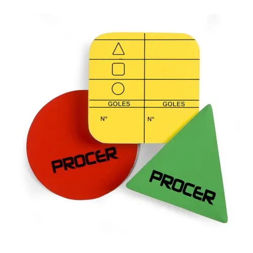 Tarjeta de arbitro Hockey x3