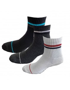 Media Tenis Corta Pack x3