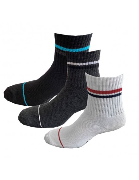 Media Tenis Corta Pack x3 (40-45)