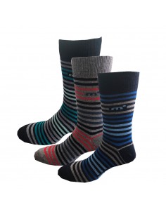 Medias Largas Rayadas Coffin Pack x3 (40-45)