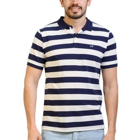 Mistral Polo Pique Rayada MC