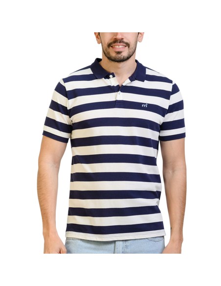 Mistral Polo Pique Rayada MC