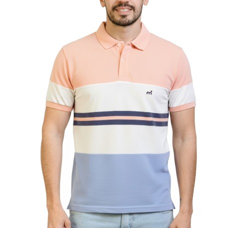 Mistral Polo Pique Rayada MC