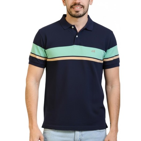 Mistral Polo Pique Rayada MC