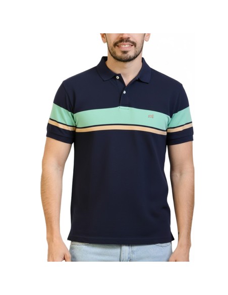 Polo Pique Rayada MC