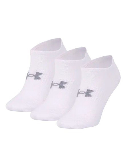 UA Core Cotton No Show Pack x3
