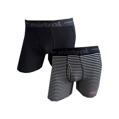 Mistral Boxer Stripe Solid Pack x2