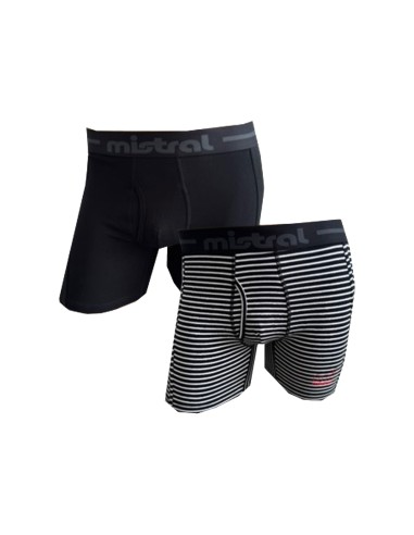 Boxer Stripe Solid Pack x2