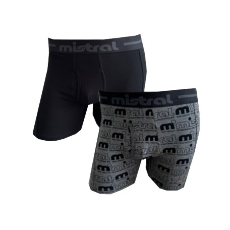 Mistral Boxer Print Solid Pack x2