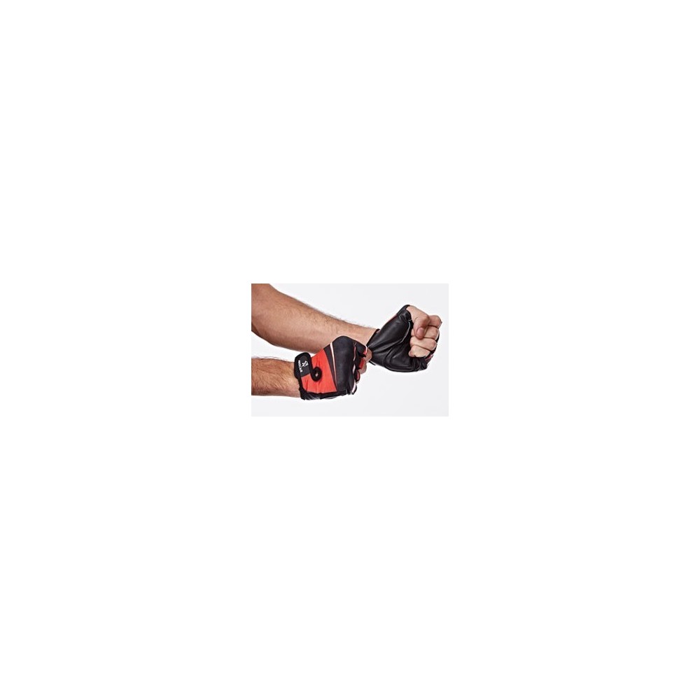 GUANTES CUERO LYCRA