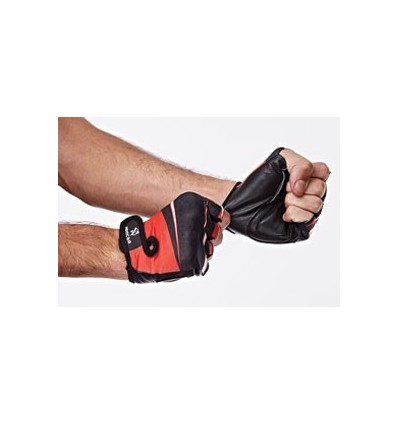 GUANTES CUERO LYCRA
