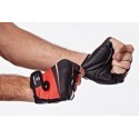 GUANTES CUERO LYCRA