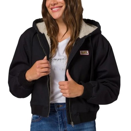 Caterpillar W Canvas Sherpa Line Hooded Jacket