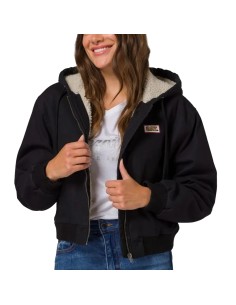 W Canvas Sherpa Line Hooded Jacket