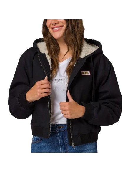 Caterpillar W Canvas Sherpa Line Hooded Jacket
