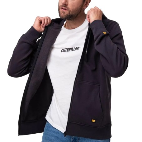 Caterpillar Fleece Cat Patch Full Zip Hoodie · foto 2