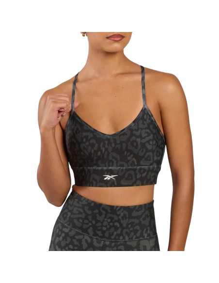 RBK ID Train Printed Tri-Back Sportgs Bra