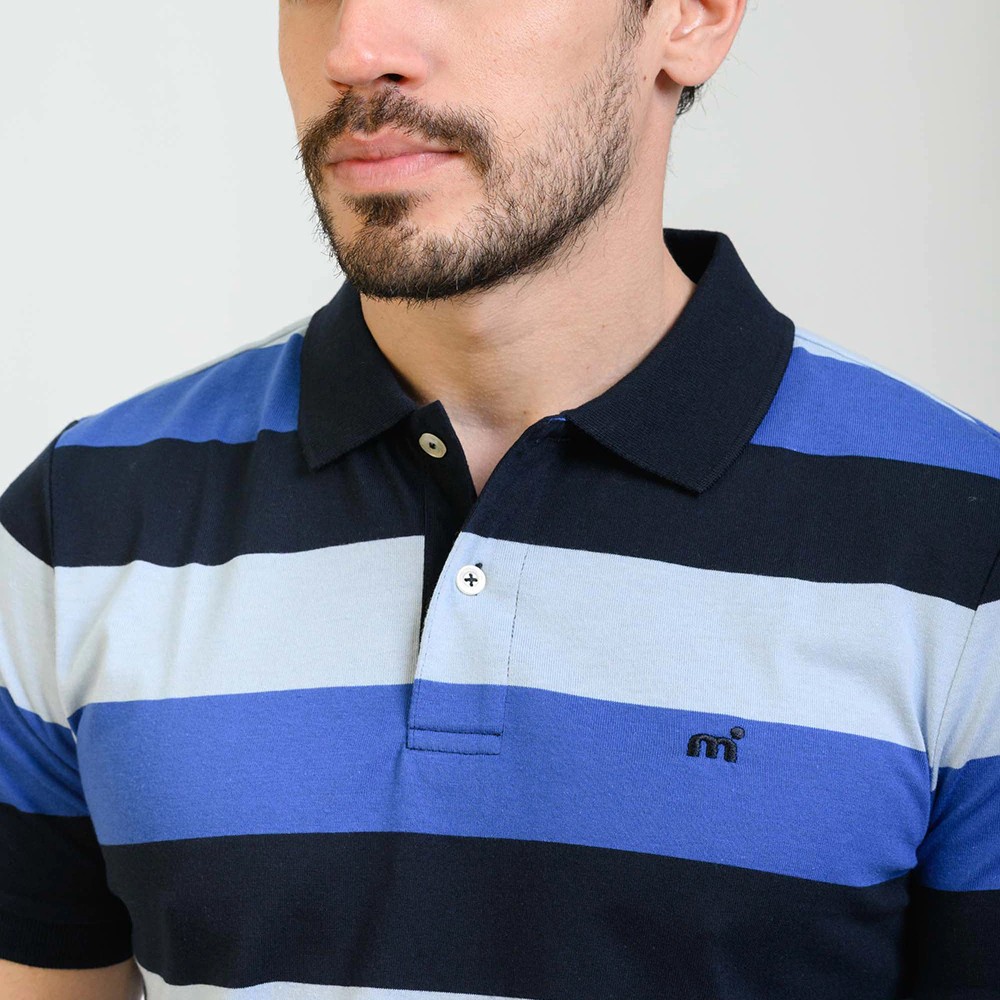Polo Jersey Stripes MC | Capaccioni Deportes