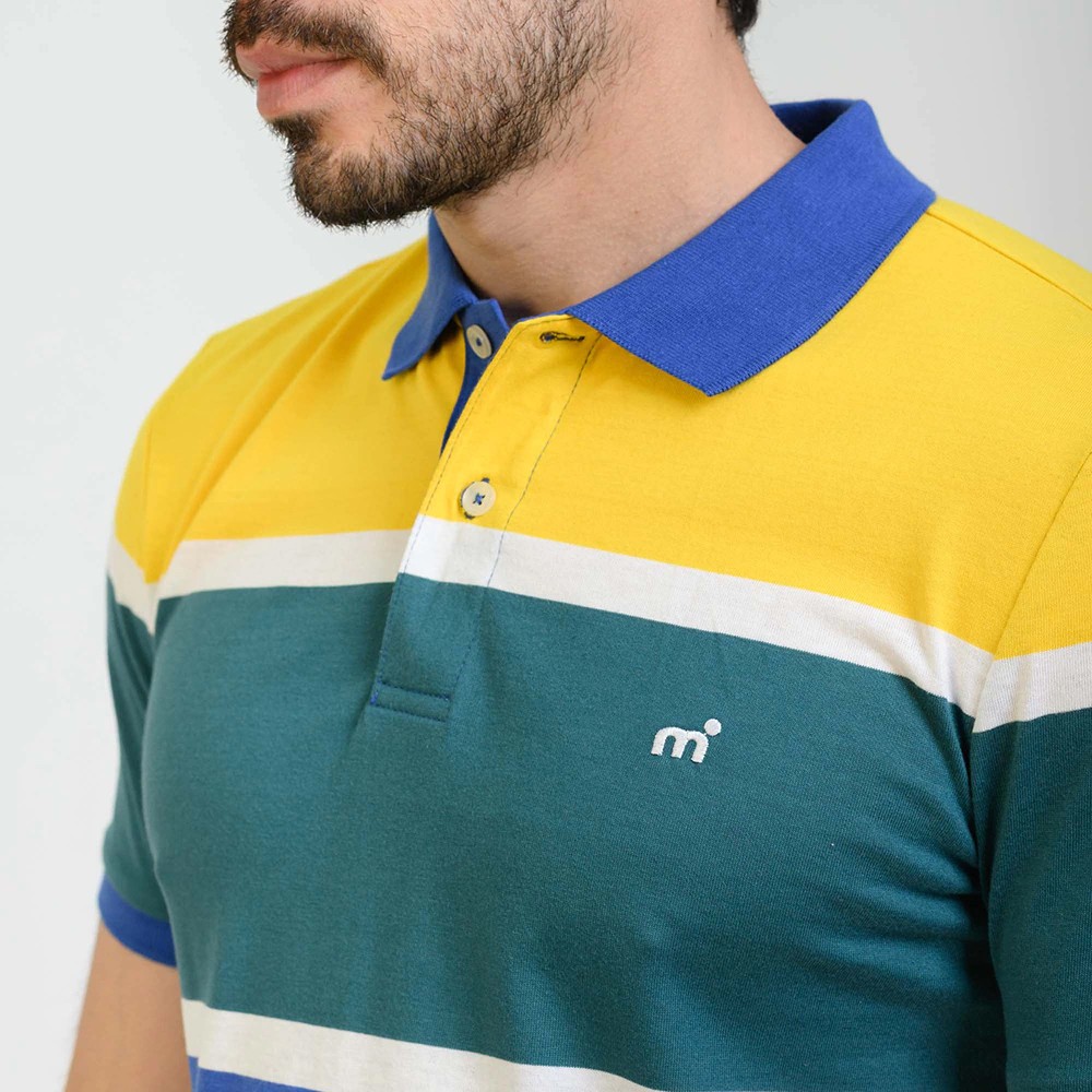 Polo Jersey Stripes MC | Capaccioni Deportes