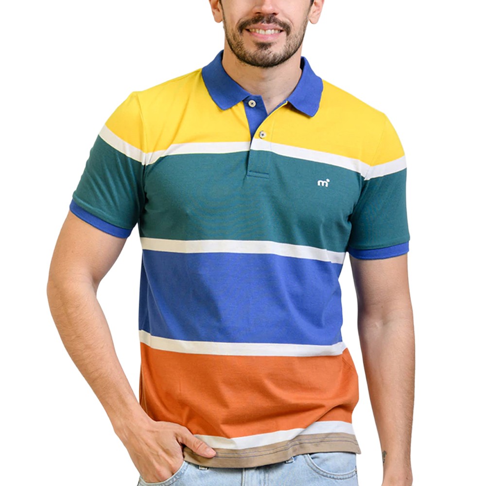 Polo Jersey Stripes MC | Capaccioni Deportes