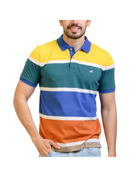 Polo Jersey Stripes MC | Capaccioni Deportes