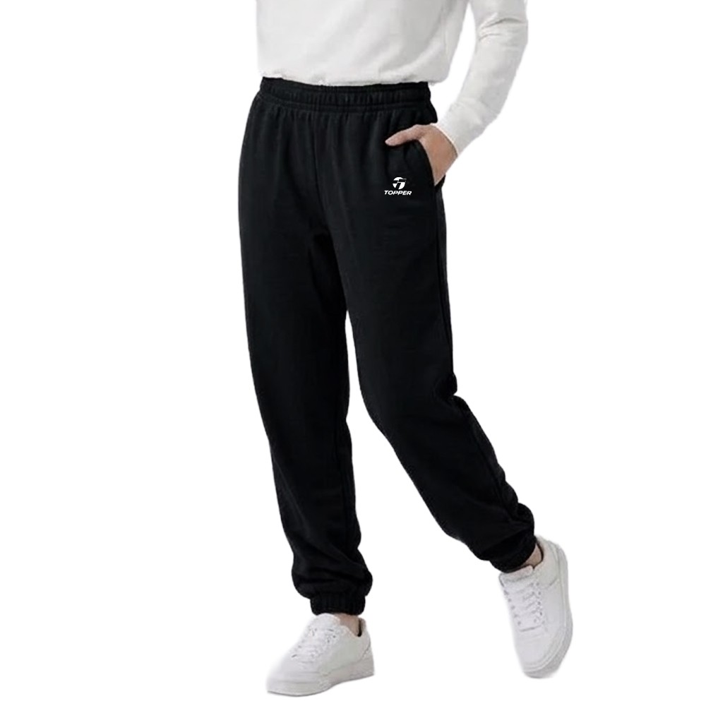 Pantalon Basico Elastico Negro | Capaccioni Deportes