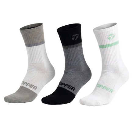 Medias Caña Alta Outdoor Pack x3 Negro | Capaccioni Deportes