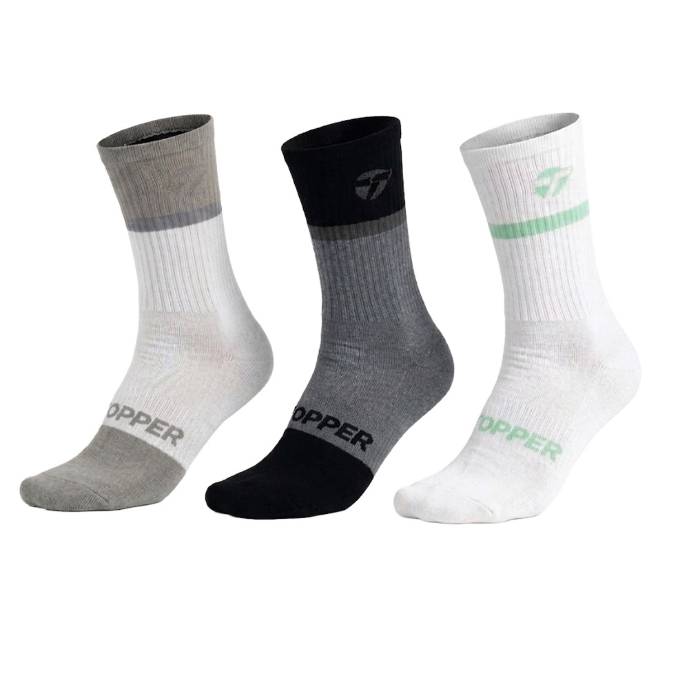 Medias Caña Alta Outdoor Pack x3 Negro | Capaccioni Deportes