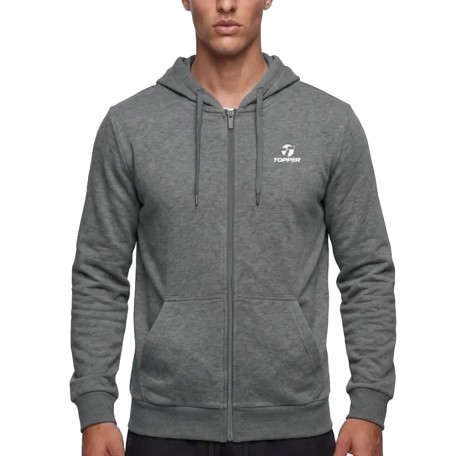 Campera Basica III Gris | Capaccioni Deportes