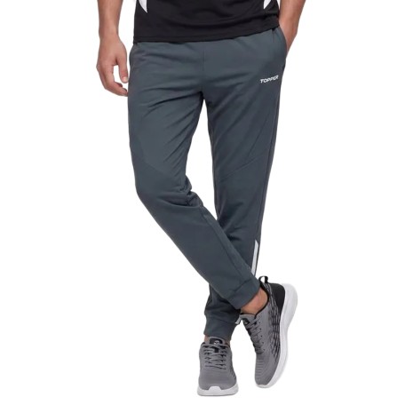 Pantalon Potrero Con Puño Gris | Capaccioni Deportes