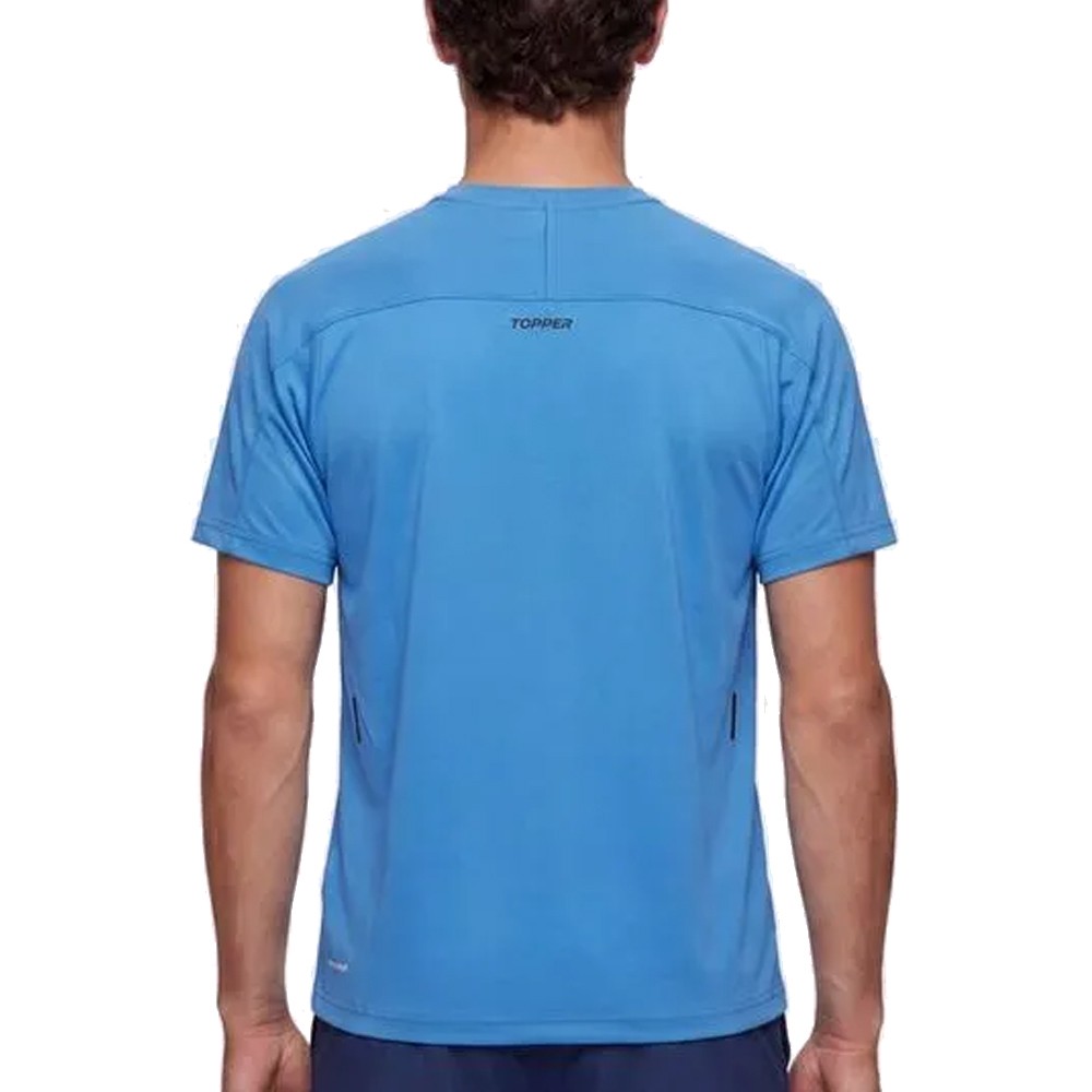 Remera Hombre Training Con Recorte III Azul | Capaccioni Deportes