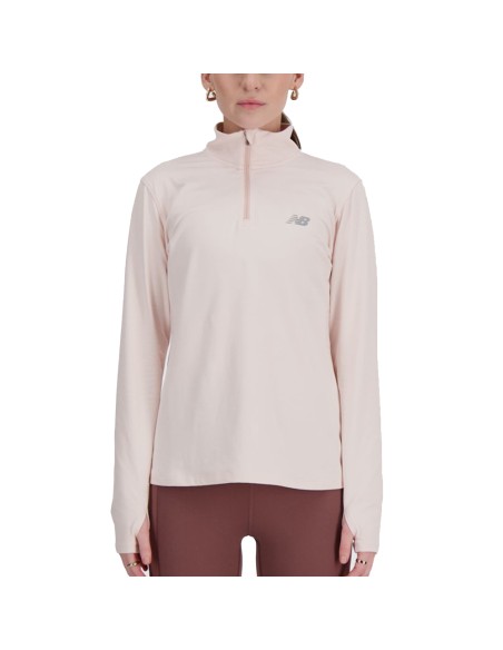 Sport Essentials Space Dye Quarter Zip Rosa | Capaccioni Deportes