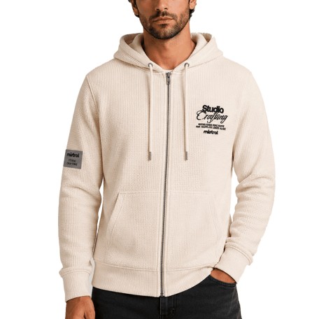 Campera Textured Rus Blanco | Capaccioni Deportes
