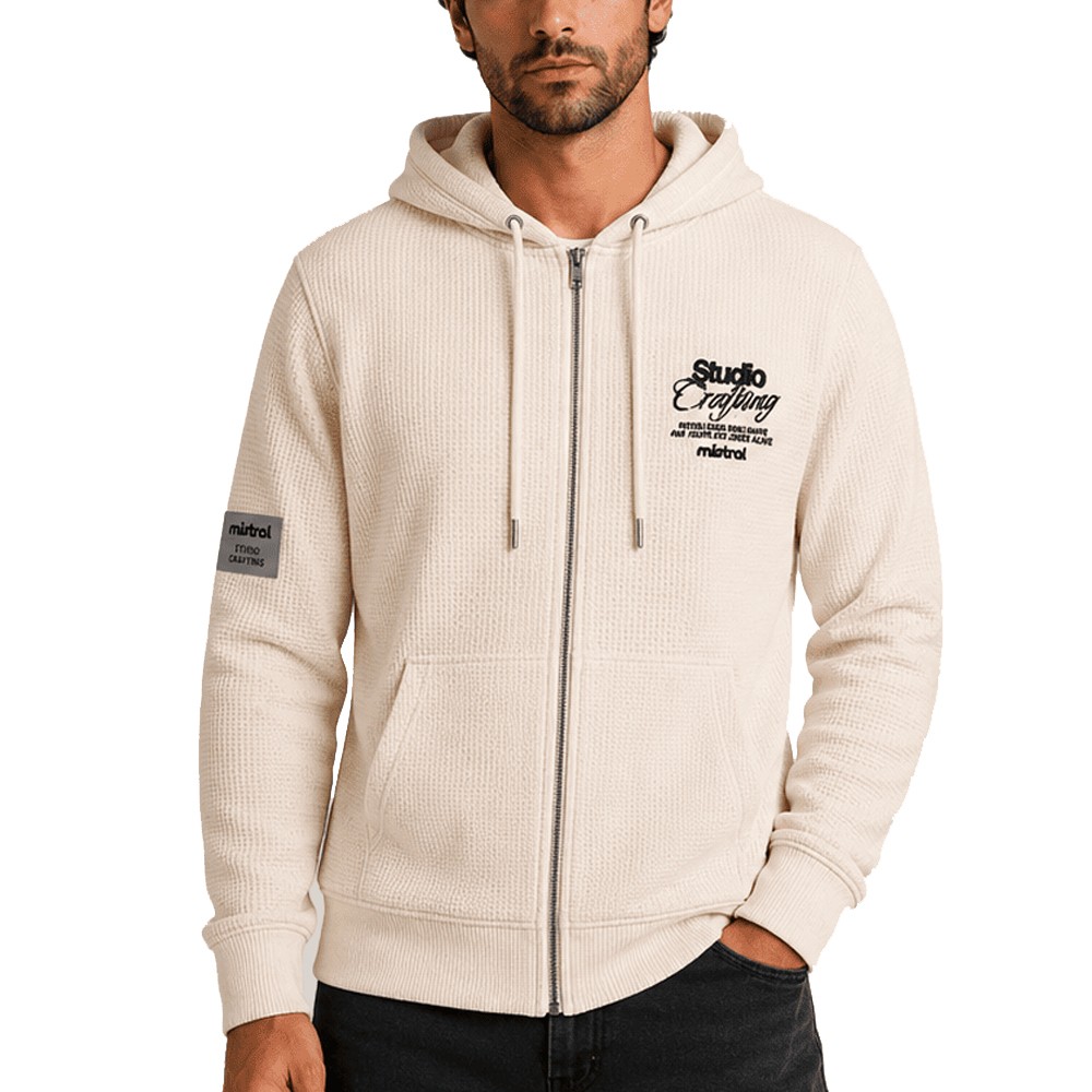Campera Textured Rus Blanco | Capaccioni Deportes