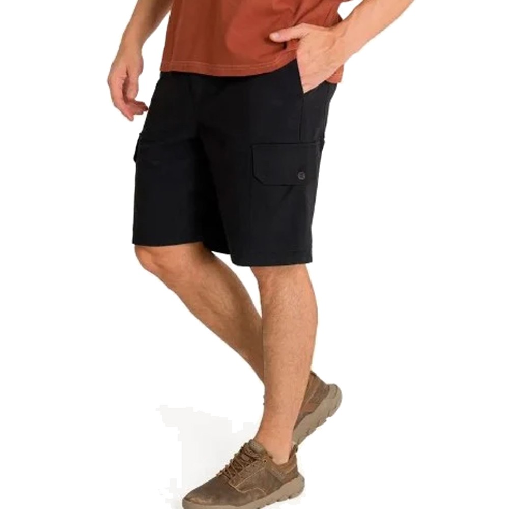 Twill Cargo Short Negro | Capaccioni Deportes