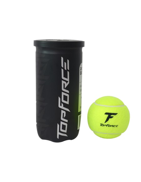 Tubo Pelotas Top Force x2 Amarillo | Capaccioni Deportes
