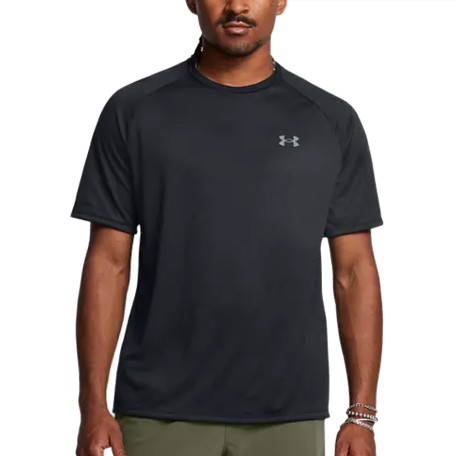 UA M Tech 2.0 T-Shirt Negro | Capaccioni Deportes