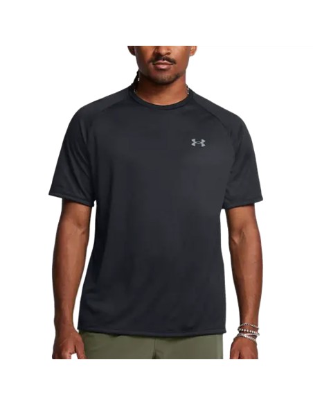 UA M Tech 2.0 T-Shirt Negro | Capaccioni Deportes
