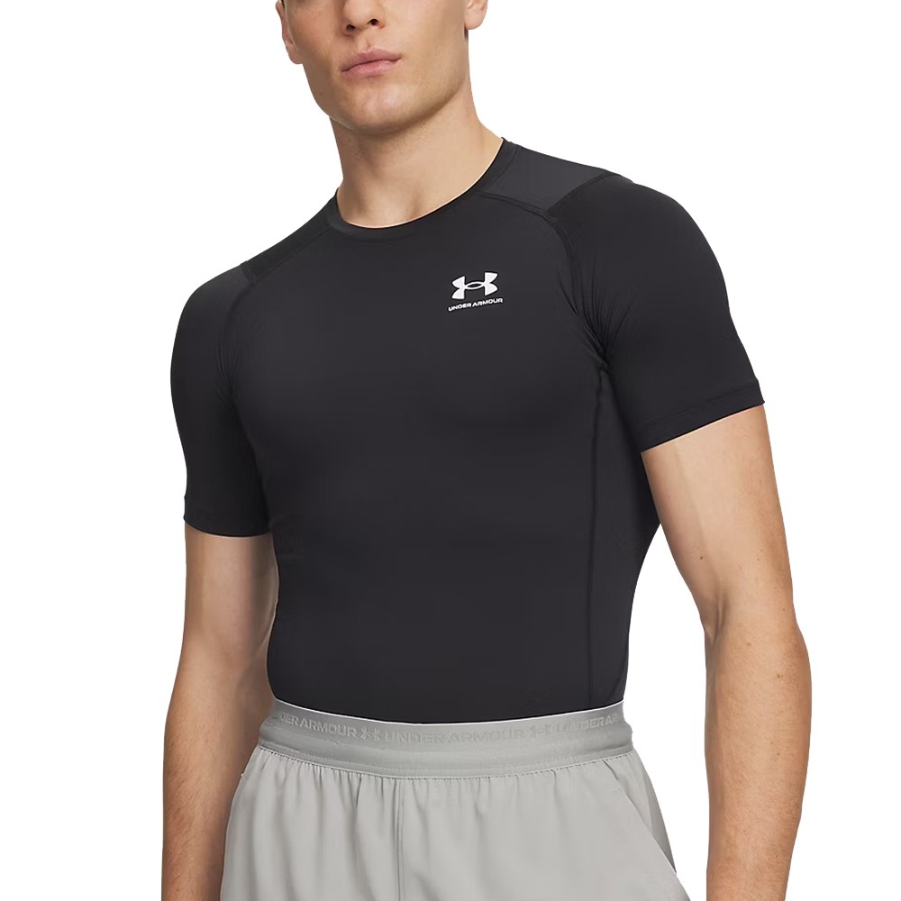 UA HeatGear® Compression SS Negro | Capaccioni Deportes
