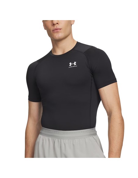 UA HeatGear® Compression SS Negro | Capaccioni Deportes