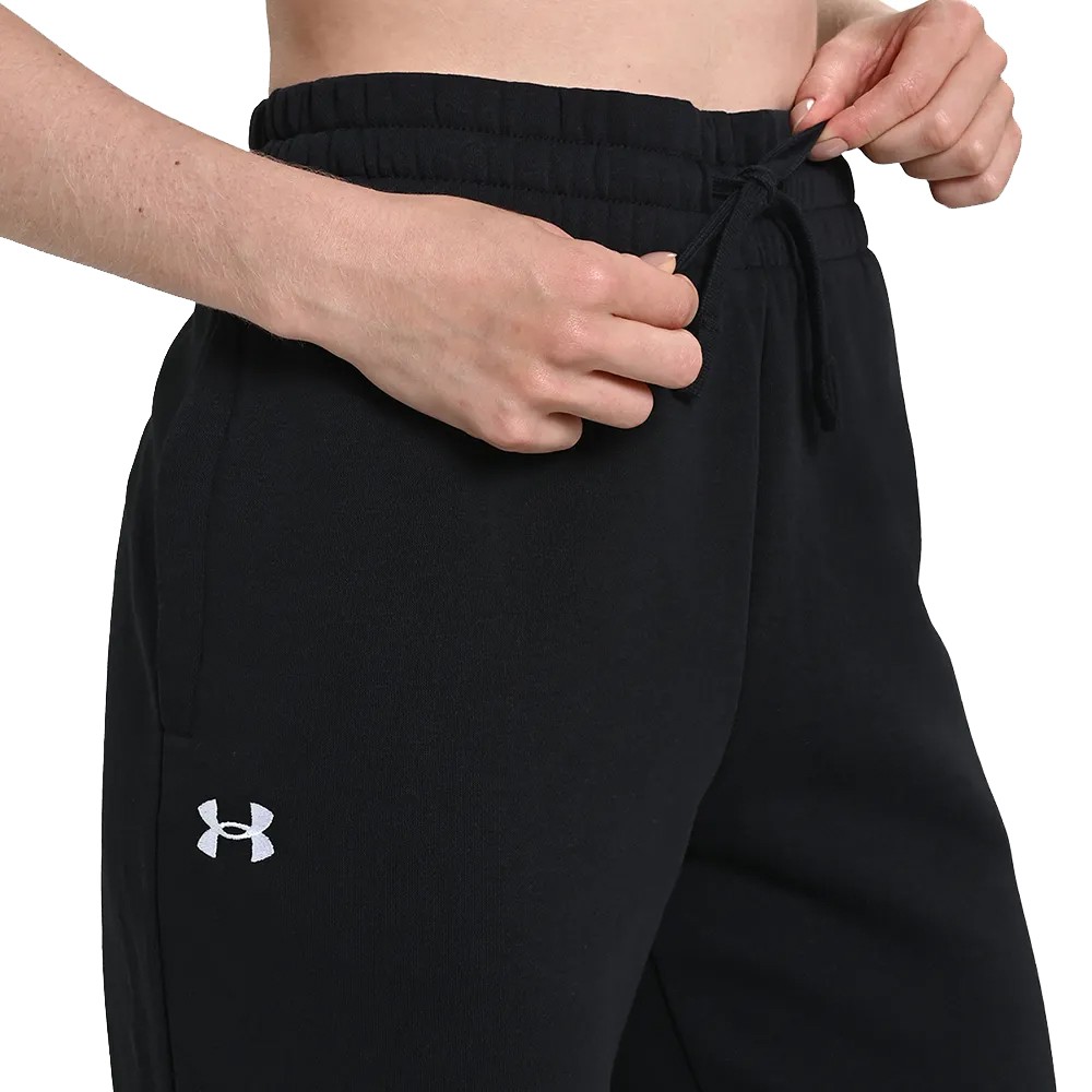 UA W Sporstyle Jogger Rival Fleece Negro | Capaccioni Deportes