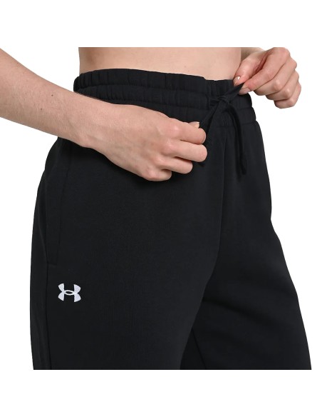 UA W Sporstyle Jogger Rival Fleece Negro | Capaccioni Deportes