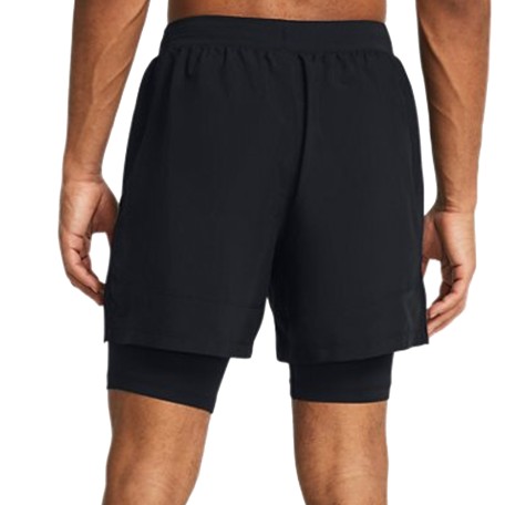 UA M Launch 2-in-1 Running Short Negro | Capaccioni Deportes 2