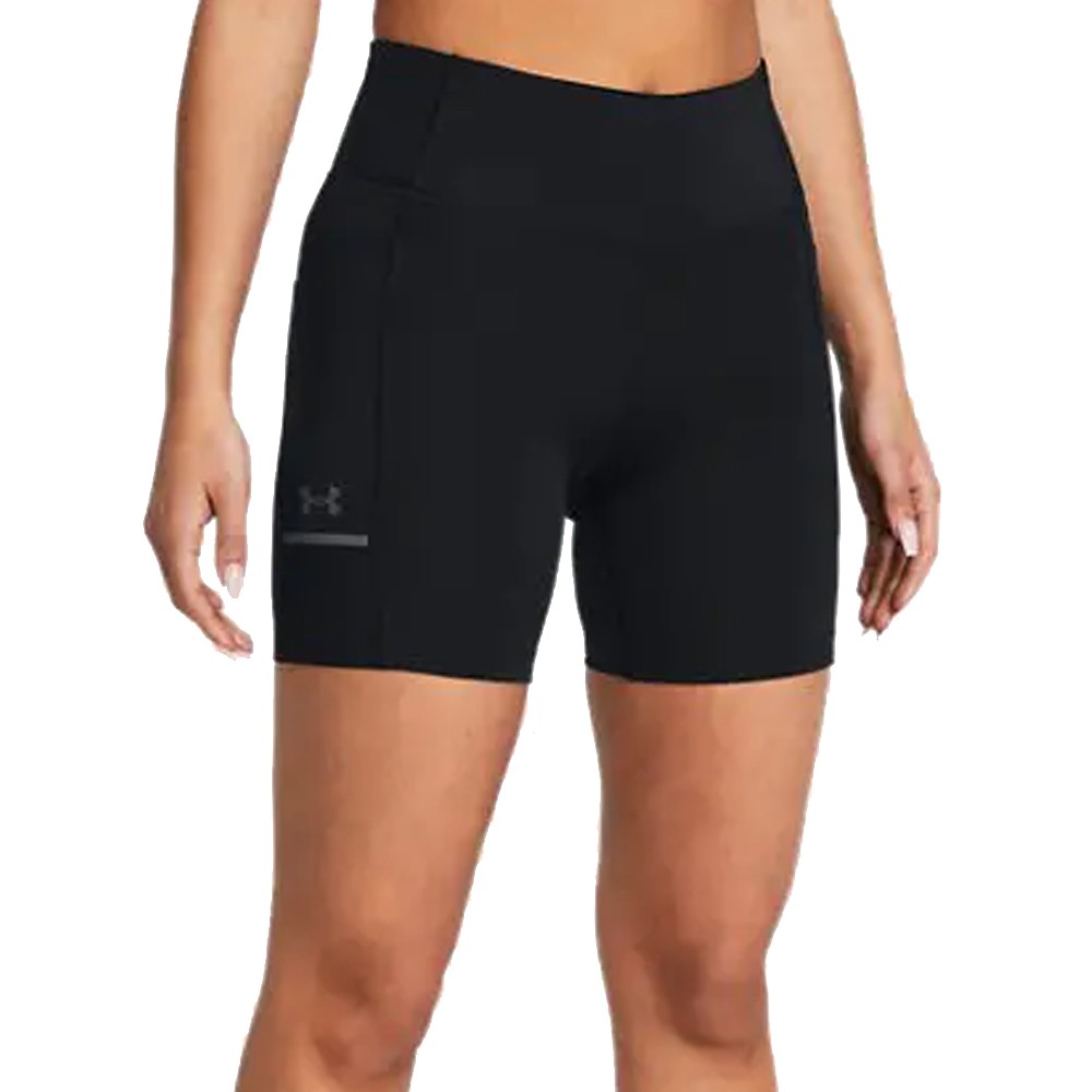 UA W HeatGear® Launch 6'' Running Short Negro | Capaccioni Deportes