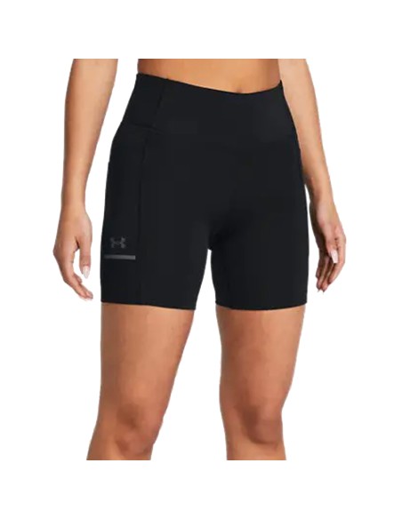 UA W HeatGear® Launch 6'' Running Short Negro | Capaccioni Deportes
