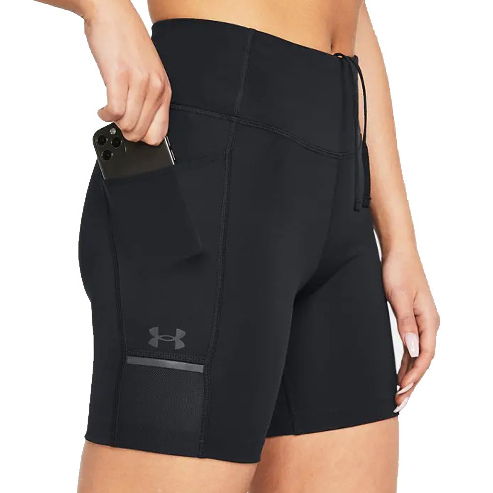 UA W HeatGear® Launch 6'' Running Short Negro | Capaccioni Deportes